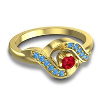 Petite Pave Udarka Ring