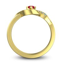 Petite Pave Udarka Ring