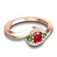 Petite Pave Amajur Ring