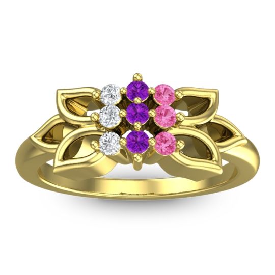 Floral Pave Prasuat Ring
