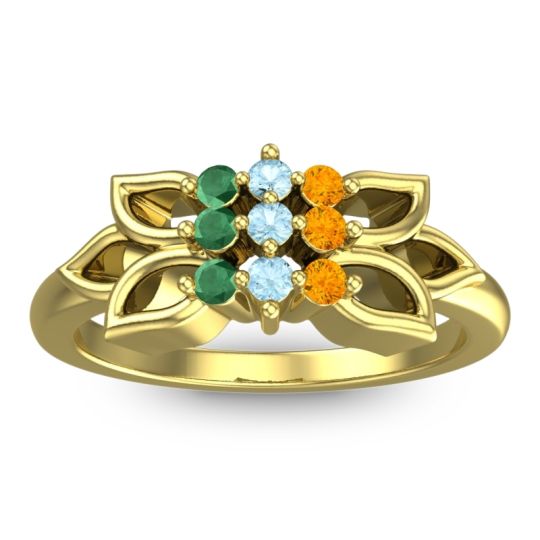 Floral Pave Prasuat Ring