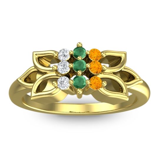 Floral Pave Prasuat Ring