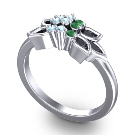 Floral Pave Prasuat Ring