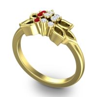 Floral Pave Prasuat Ring