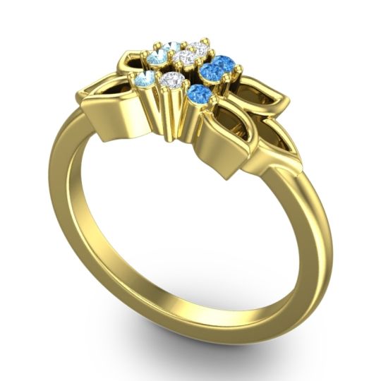 Floral Pave Prasuat Ring