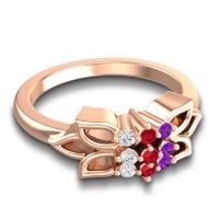 Floral Pave Prasuat Ring