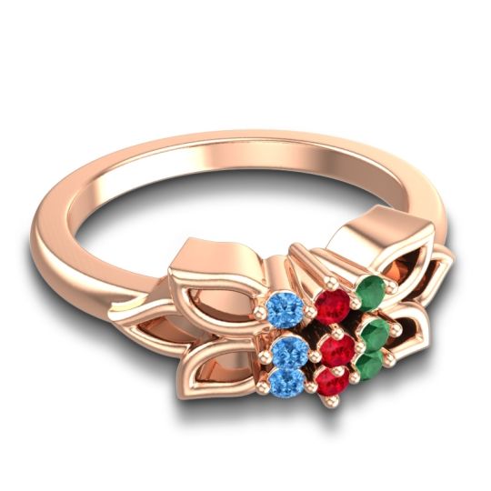 Floral Pave Prasuat Ring