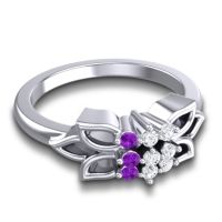 Floral Pave Prasuat Ring