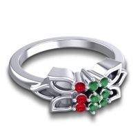 Floral Pave Prasuat Ring