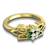 Floral Pave Prasuat Ring