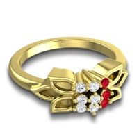 Floral Pave Prasuat Ring