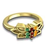 Floral Pave Prasuat Ring