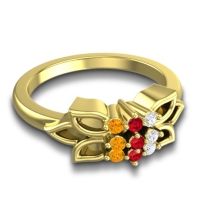 Floral Pave Prasuat Ring