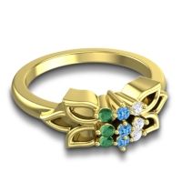 Floral Pave Prasuat Ring