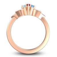 Floral Pave Prasuat Ring