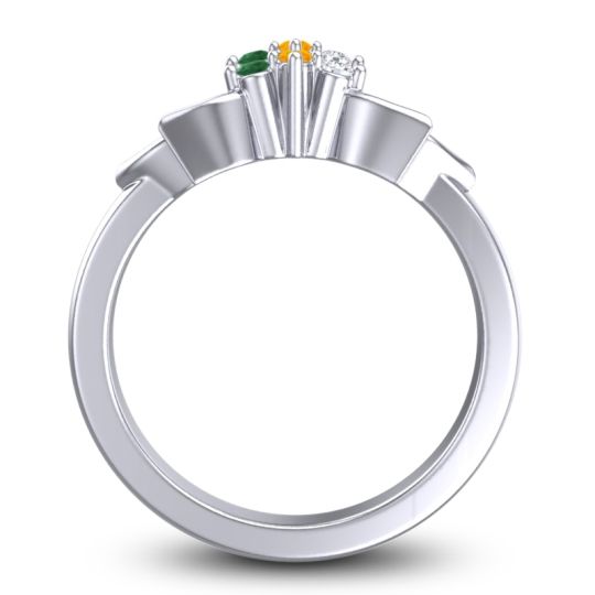 Floral Pave Prasuat Ring