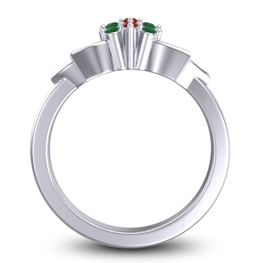 Floral Pave Prasuat Ring