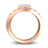 Statement Floral Pave Japa Ring