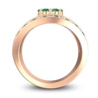 Statement Floral Pave Japa Ring