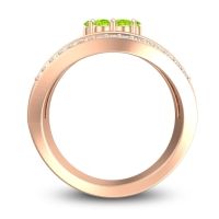 Statement Floral Pave Japa Ring