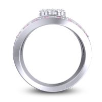 Statement Floral Pave Japa Ring