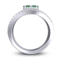 Statement Floral Pave Japa Ring