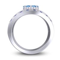 Statement Floral Pave Japa Ring