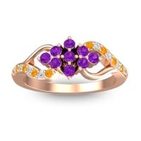 Simple Pave Torana Ring