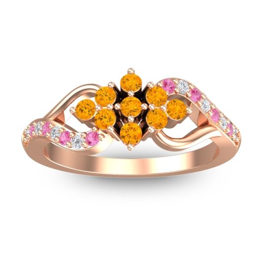 Simple Pave Torana Ring