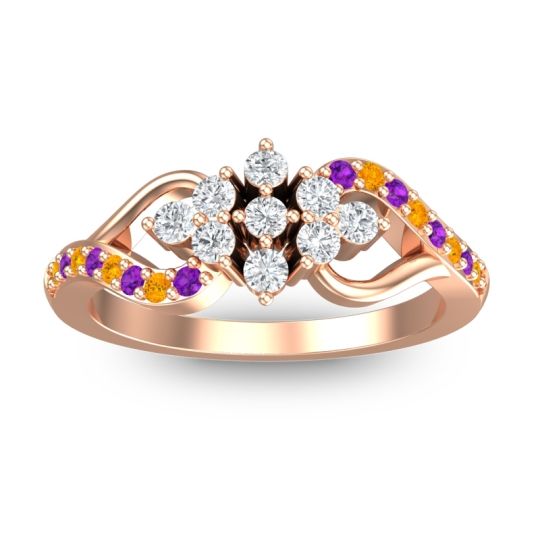Simple Pave Torana Ring
