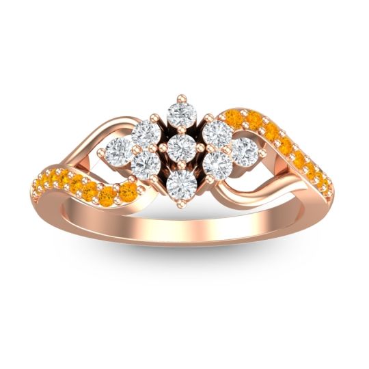Simple Pave Torana Ring