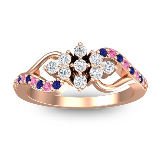 Simple Pave Torana Ring