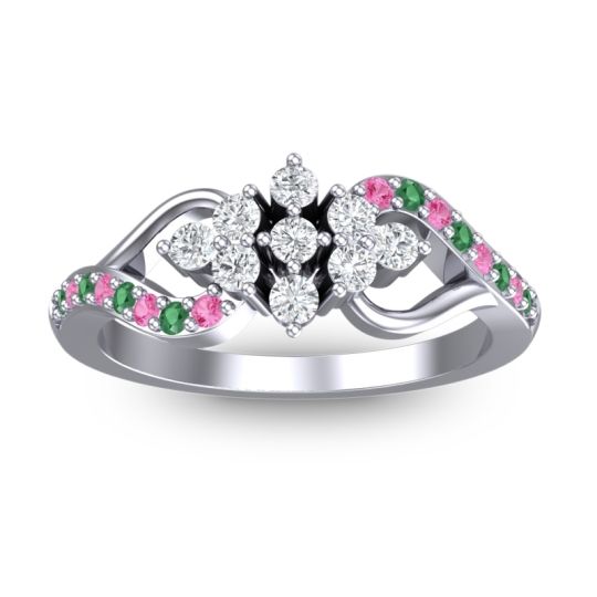 Simple Pave Torana Ring