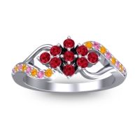 Simple Pave Torana Ring