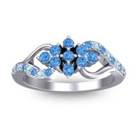 Simple Pave Torana Ring