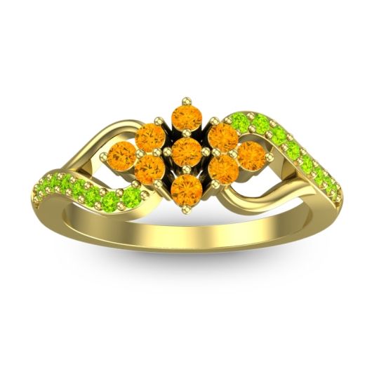 Simple Pave Torana Ring