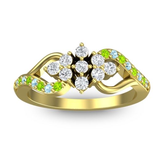Simple Pave Torana Ring