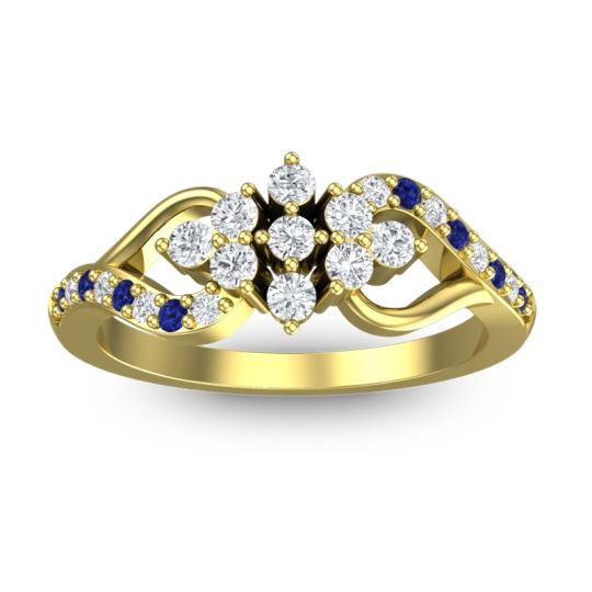 Simple Pave Torana Ring