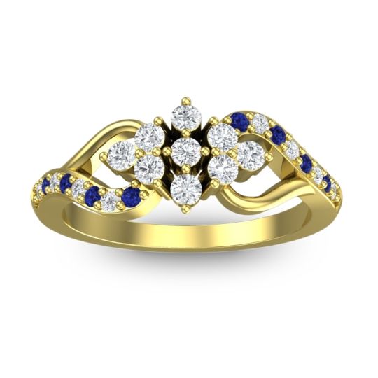 Simple Pave Torana Ring