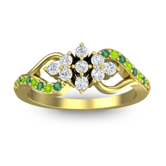 Simple Pave Torana Ring