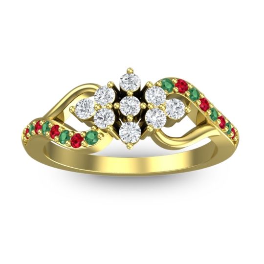 Simple Pave Torana Ring