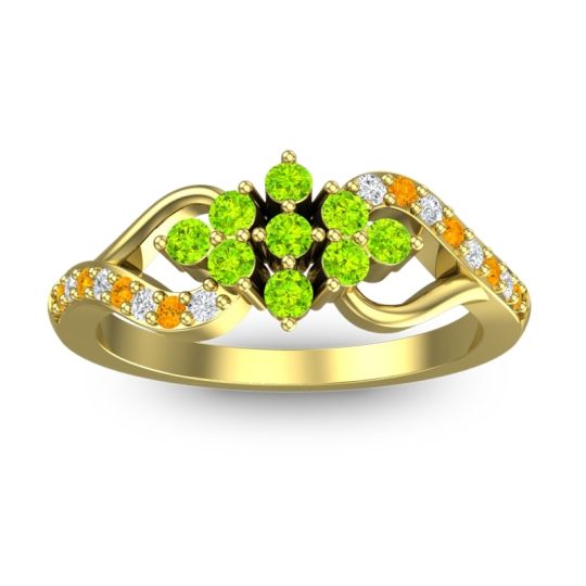 Simple Pave Torana Ring