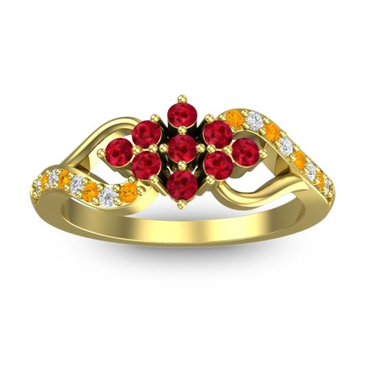 Simple Pave Torana Ring