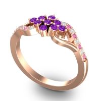 Simple Pave Torana Ring