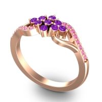 Simple Pave Torana Ring