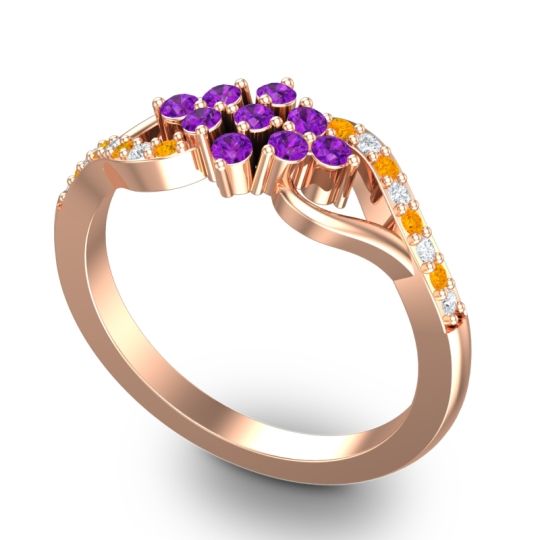 Simple Pave Torana Ring