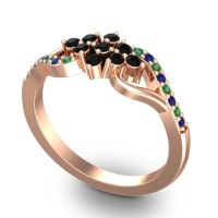 Simple Pave Torana Ring