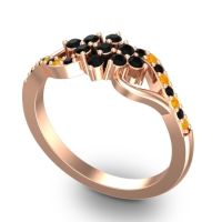 Simple Pave Torana Ring