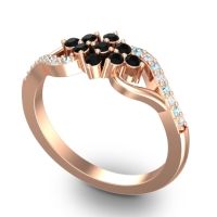 Simple Pave Torana Ring