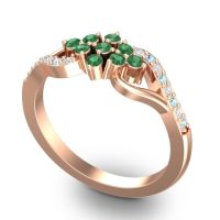 Simple Pave Torana Ring